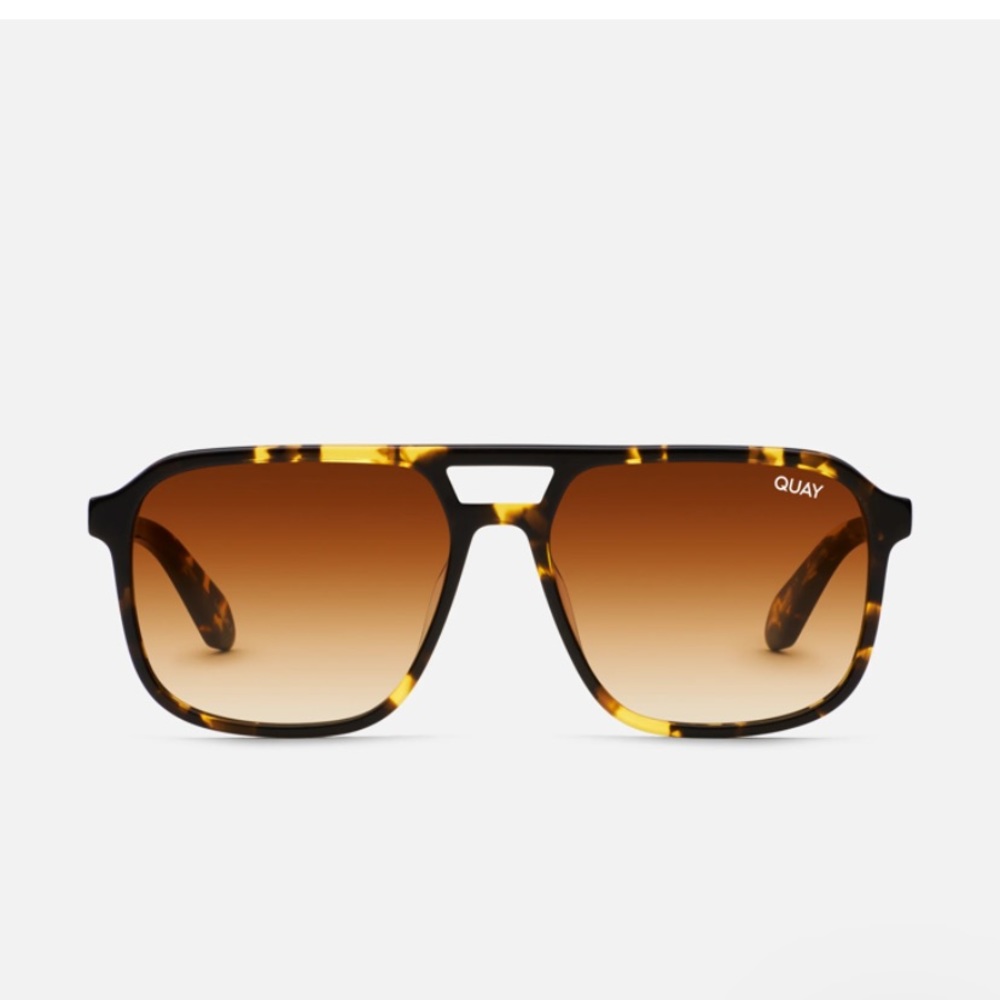 QUAY On The Fly Aviator Sunglasses